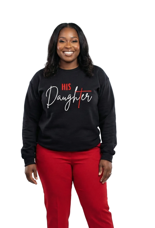 Red design Daughter Sweatshirt