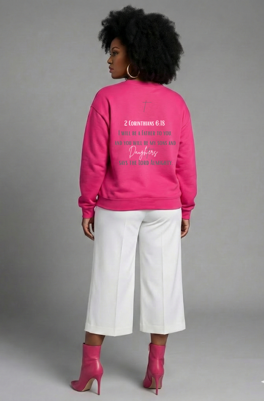 His Daughter Pink Crewneck Sweatshirt