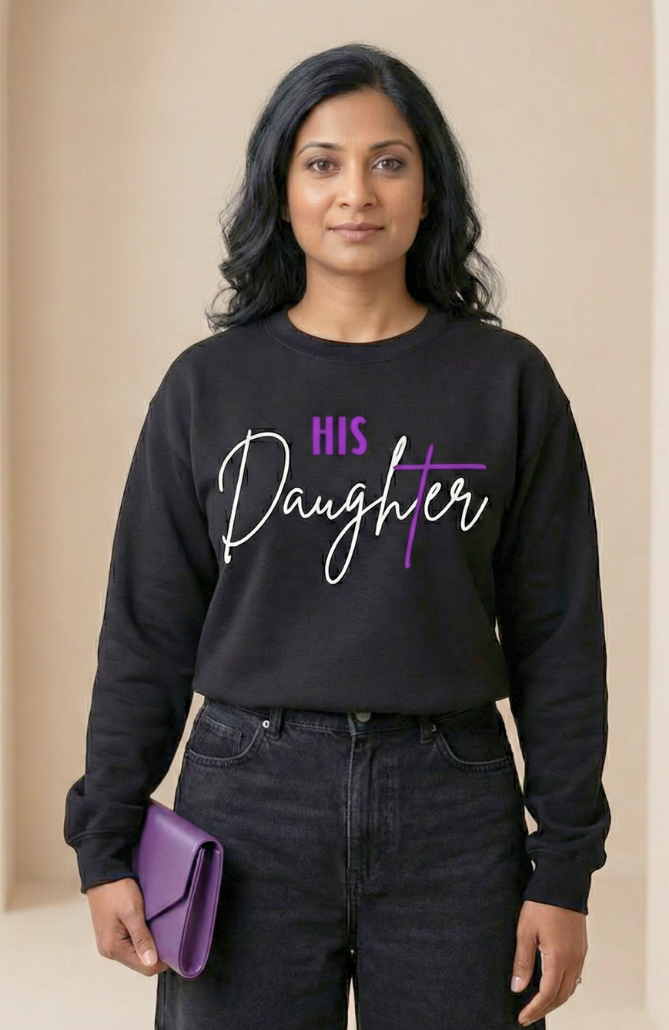 Purple design Daughter Sweatshirt