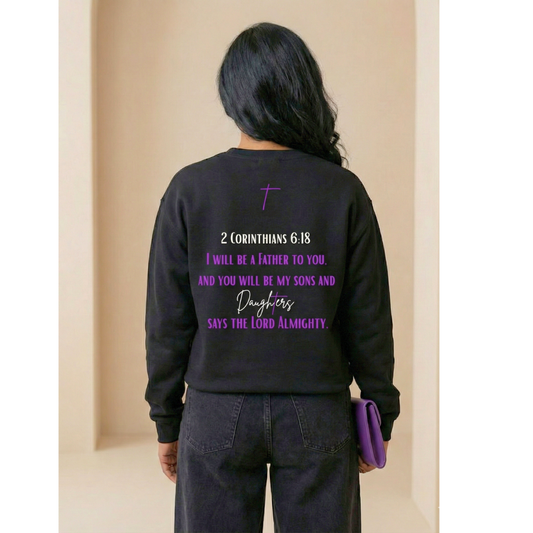 Purple design Daughter Sweatshirt