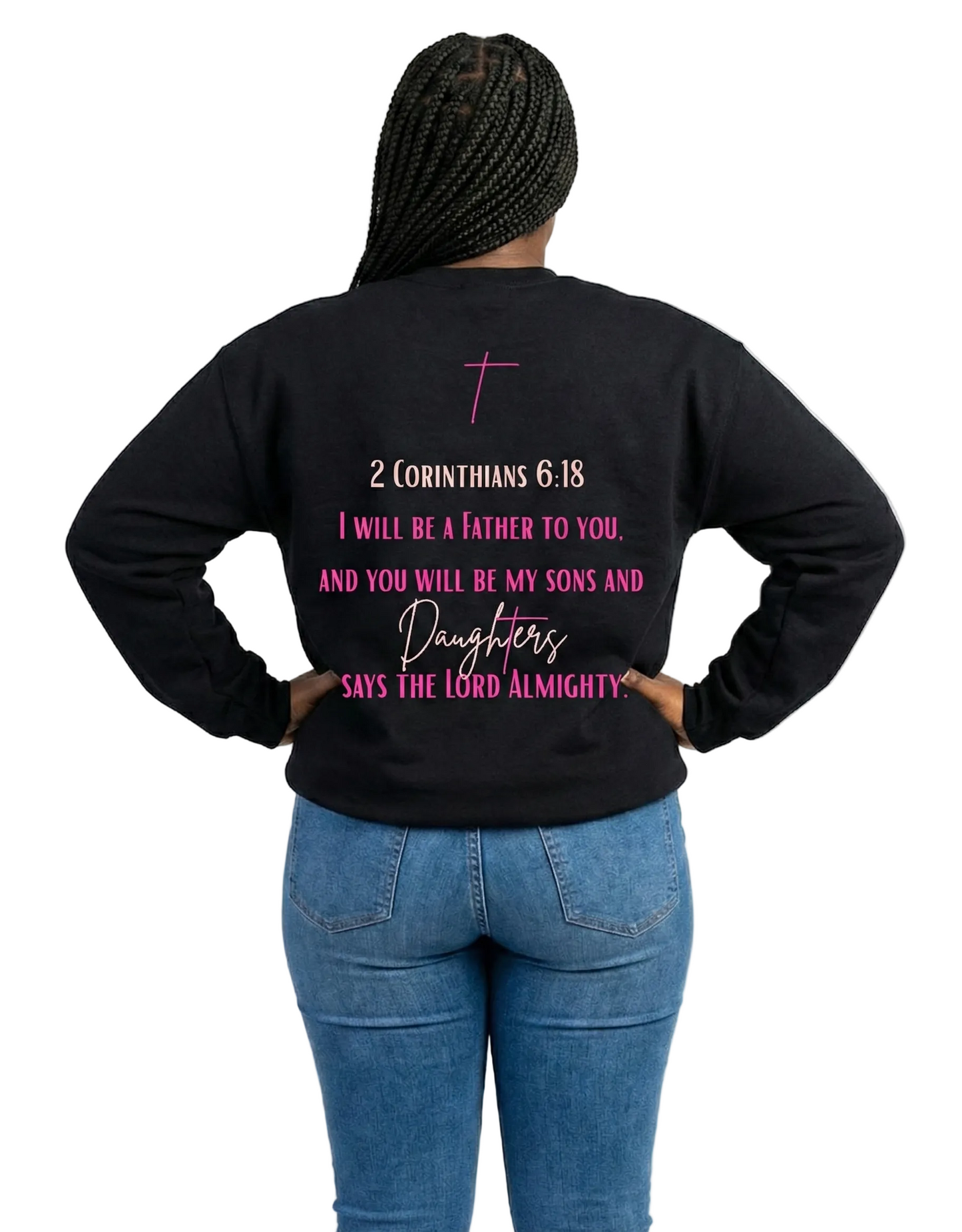 Pink design Daughter Sweatshirt