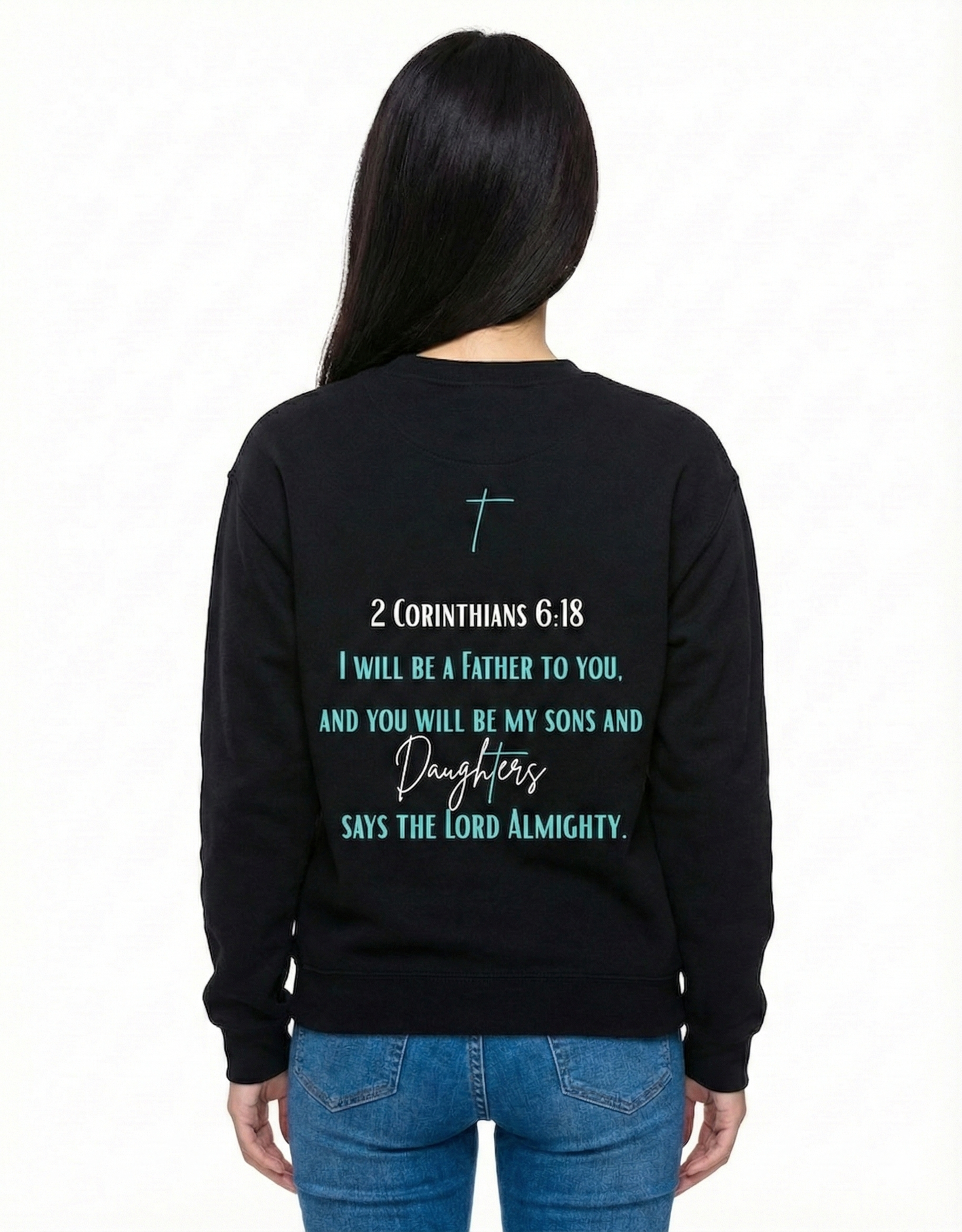 Blue design Daughter Sweatshirt