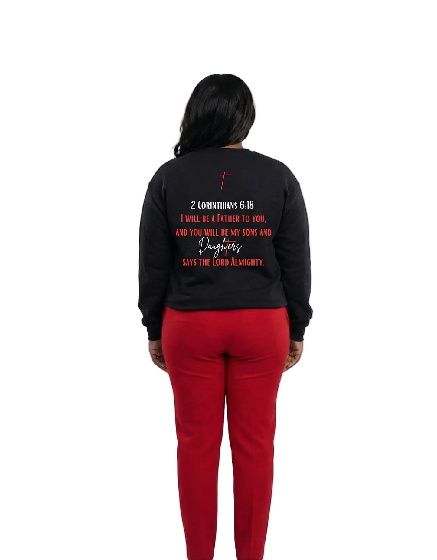 Red design Daughter Sweatshirt