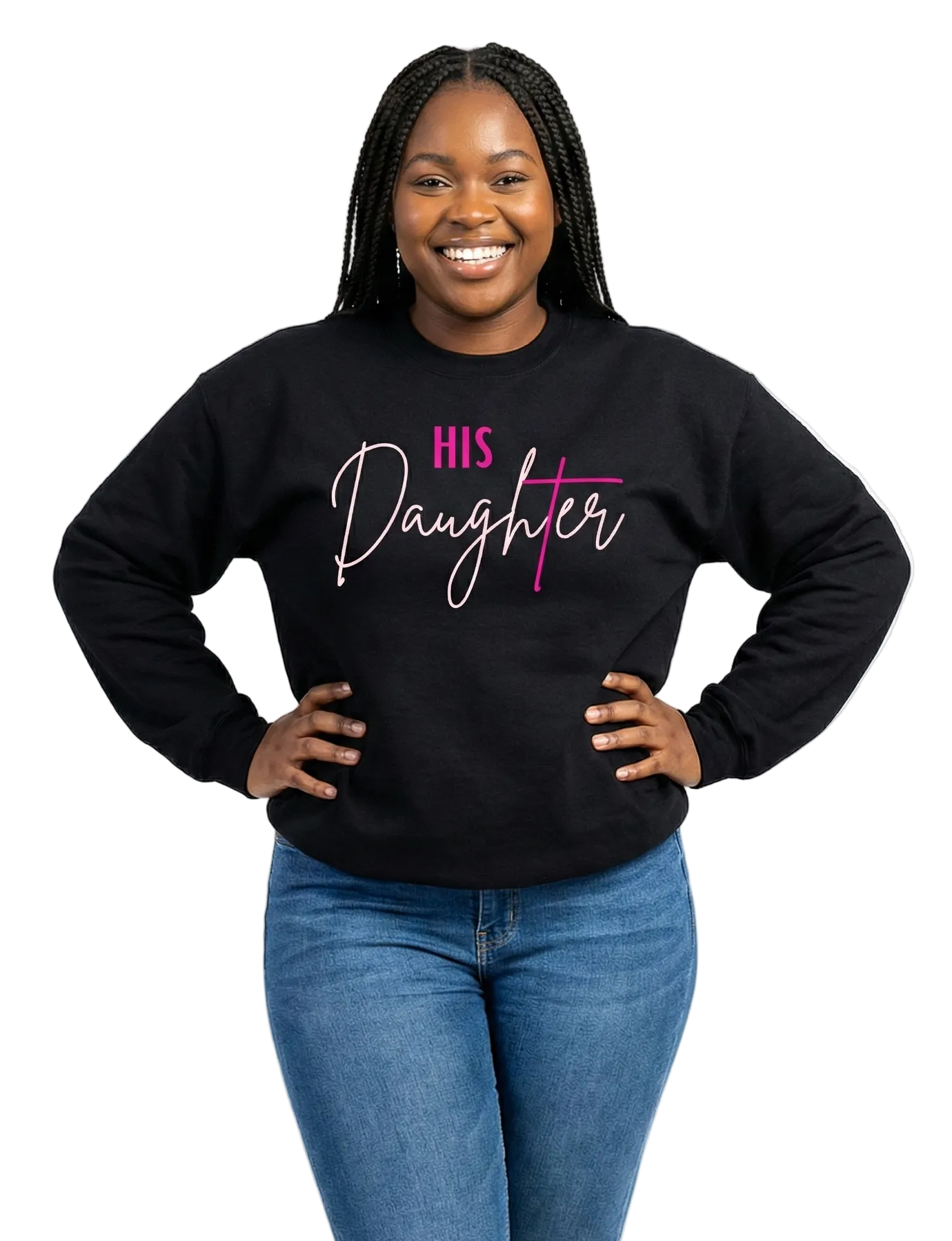 Pink design Daughter Sweatshirt