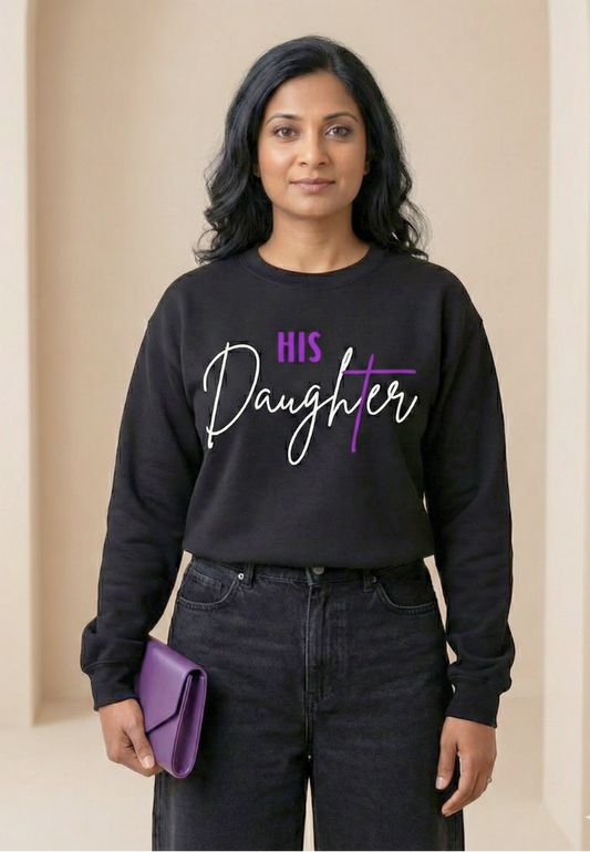 Purple design Daughter Sweatshirt
